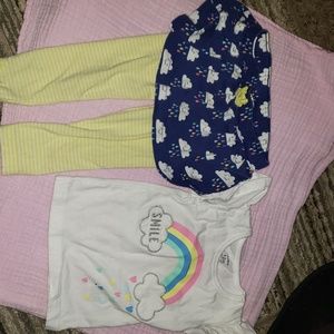 Carter's 2 piece Ruffle Bottom pants and shirt